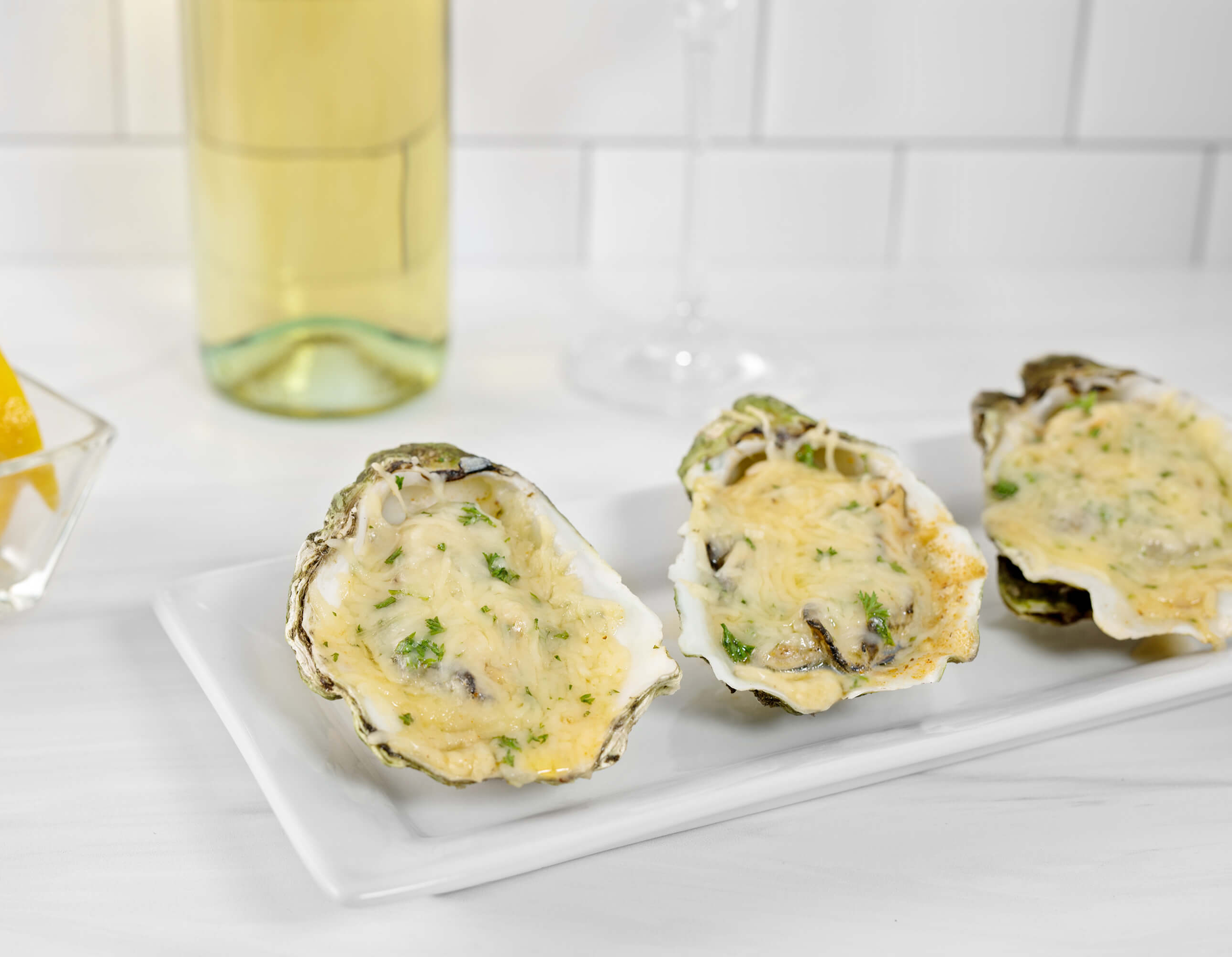 Char-Grilled Oysters Crusted With Parmesan Romano - Pacific Seafood
